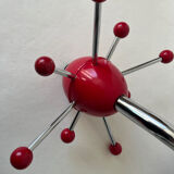 Vintage red Sputnik coat rack