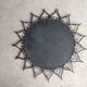 Vintage wrought iron sun mirror 50 60