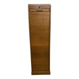 Vintage filing cabinet / secretary / document holder with curtains