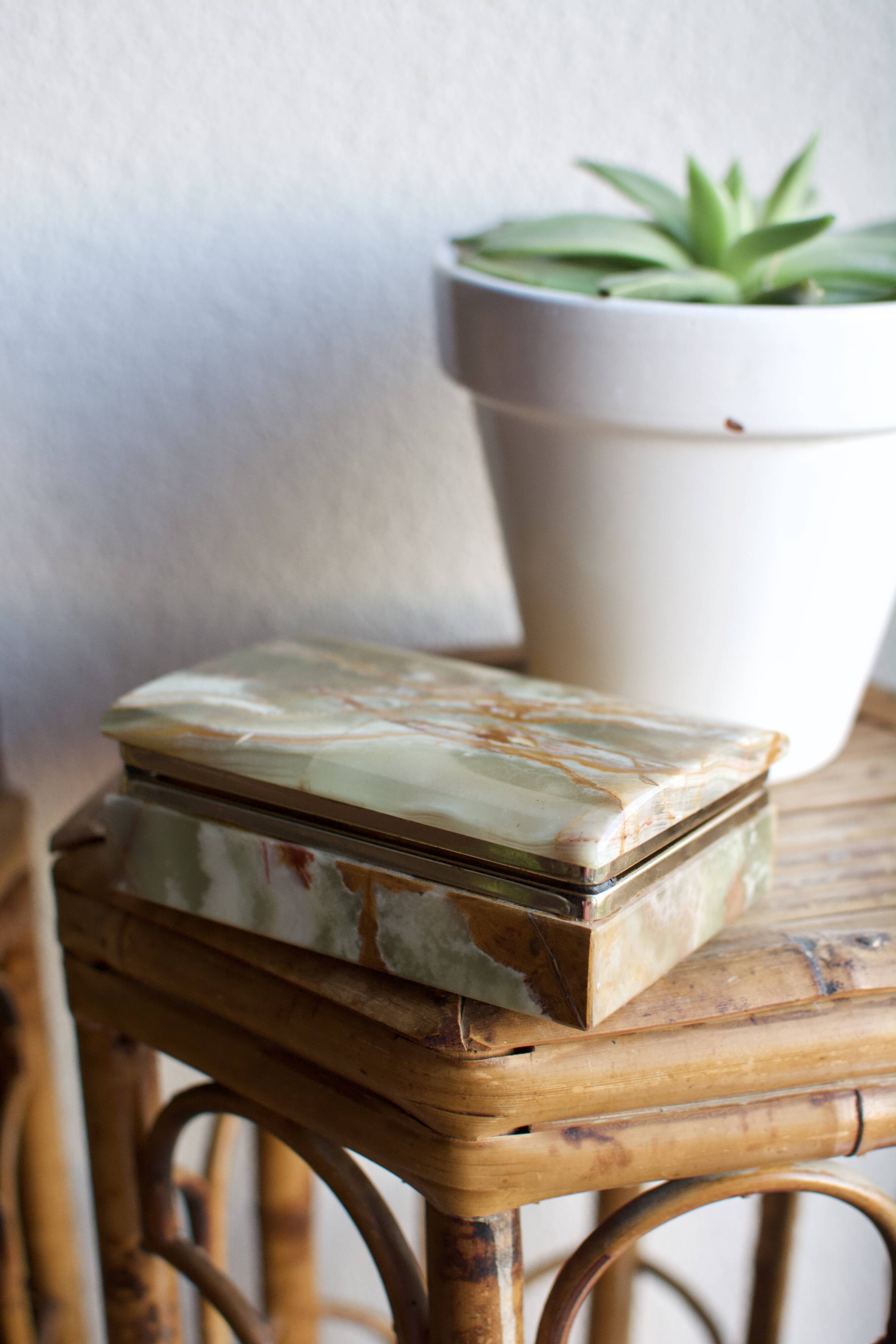 Green Onyx marble box