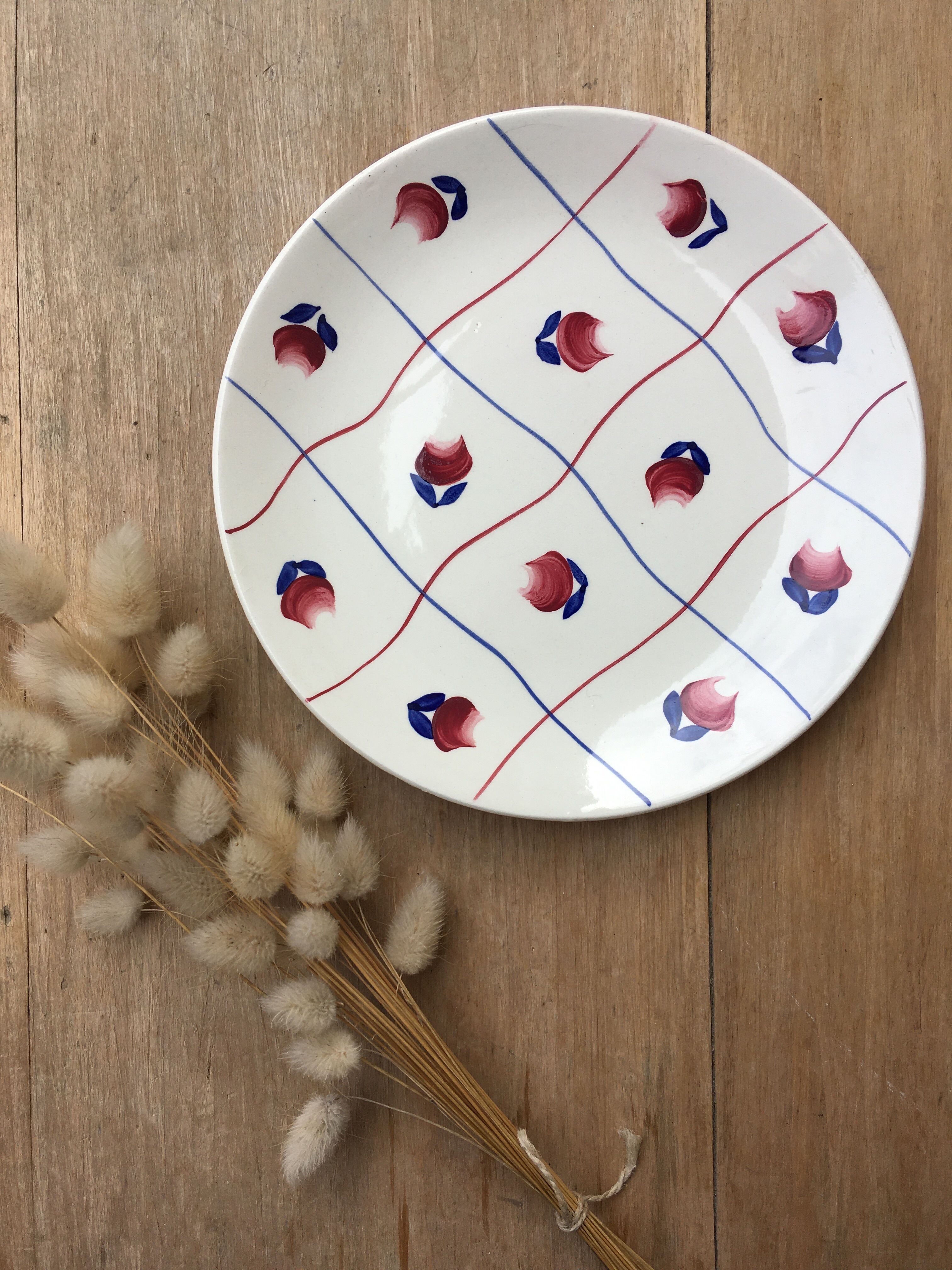 Flowery dessert plates Gien