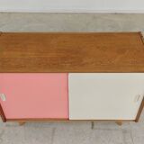 Wooden buffet U 452 pink by Jiri Jiroutek for Intérier Praha 1960