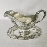 Saucière on solid silver tray