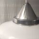 Industrial pendant lamp opaline Art Deco style – 50s/60s