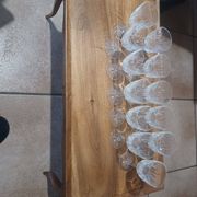 Crystal wine glasses
