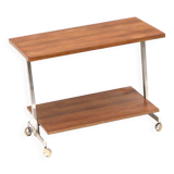 Vintage serving trolley / side table / TV cabinet made of teak from the 196