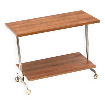 Desserte / table d'appoint / meuble TV vintage en teck des années 1960