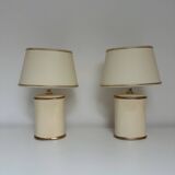 2 ceramic table lamps 1980