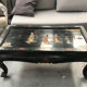 Table basse Chinoise avec sculpture et nacre