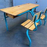 School desk school desk vintage bench