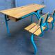 School desk school desk vintage bench