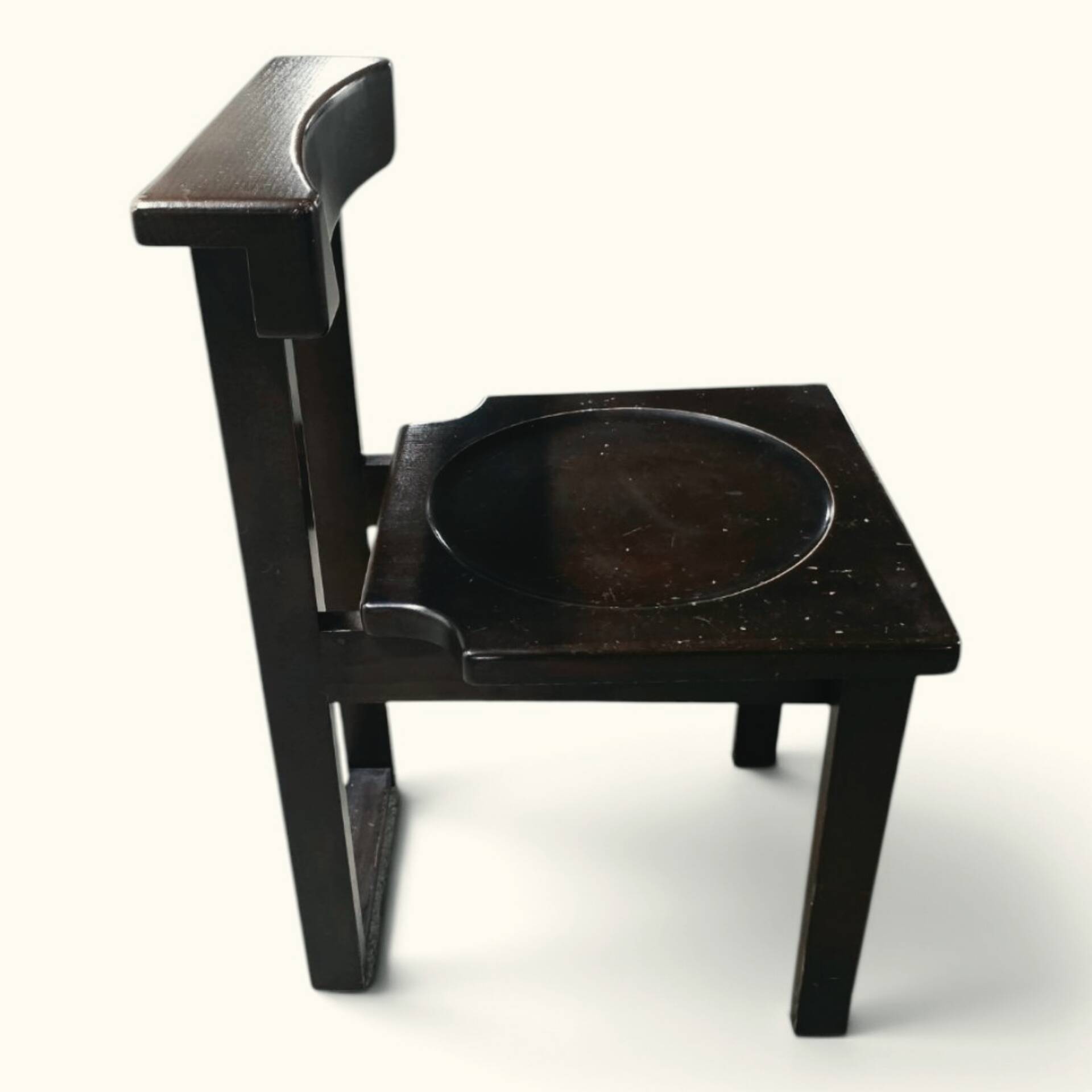 Brutalist prayer chair – Swiss monastic design, 1960