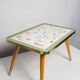 Original flower display in mosaic ceramic, side table, Germany, 1970s