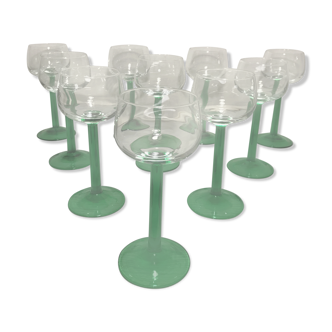 Series of 10 Alsace wine glasses