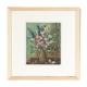 Wild Flowers in a Vase, Oil on Plate, 38 x 38 cm