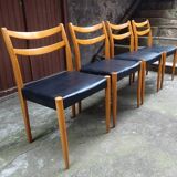 Set of 4 Scandinavian chairs from the 60s