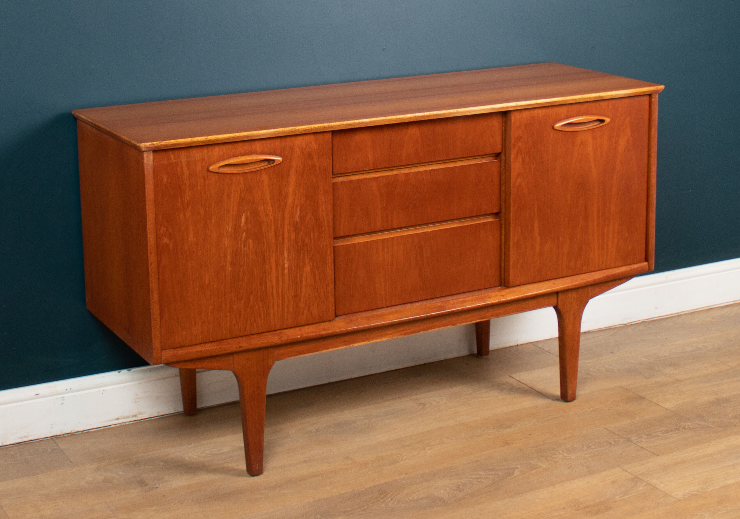 Restored Retro Short Teak Mid Century 1960s Jentique Sideboard