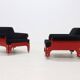Rare Set of 2 ‘t Spectrum ‘SZ85’ Lounge Chairs by Jan Pieter Berghoef 1960s