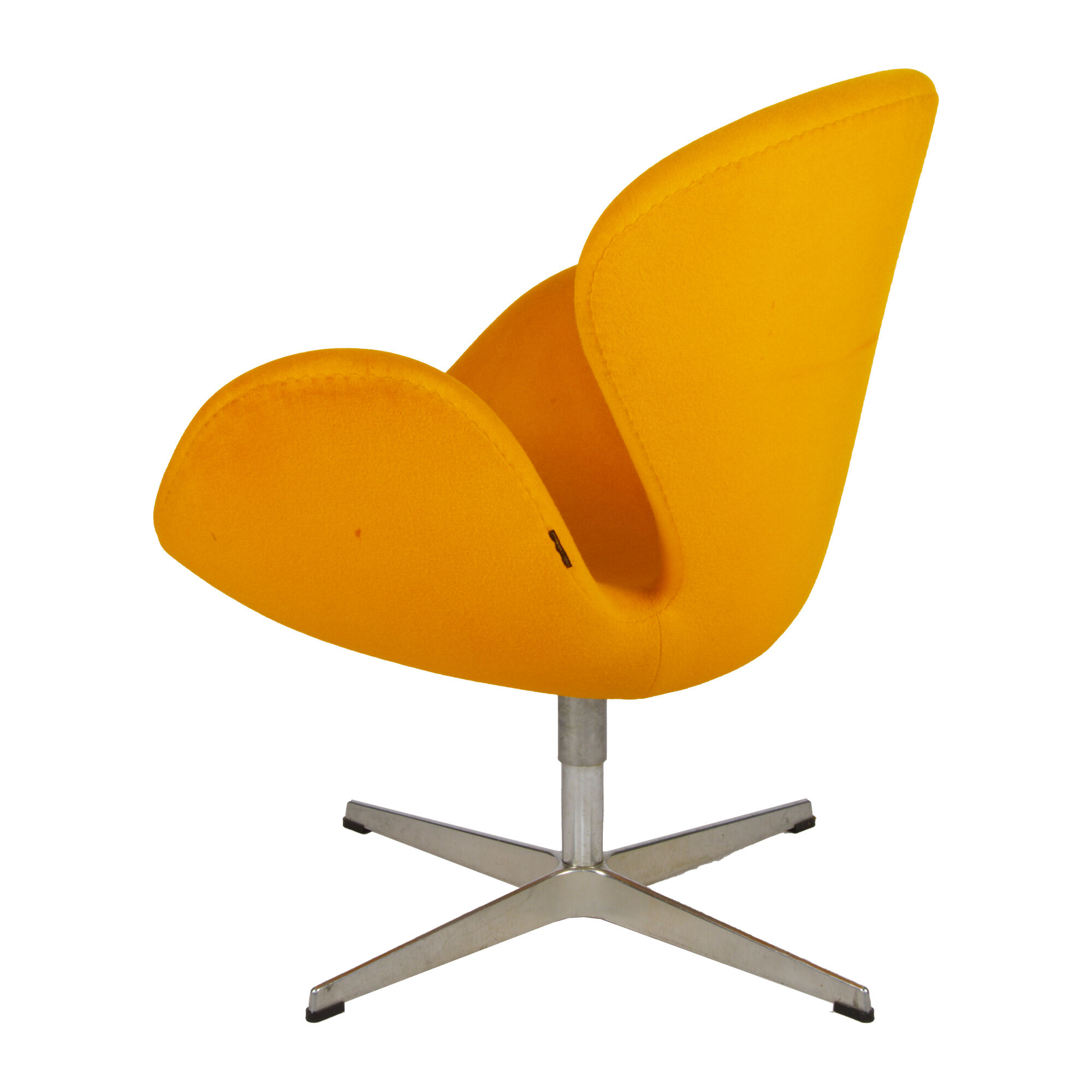 Yellow Model 3320 Swan Chair by Arne Jacobsen for Fritz Hansen