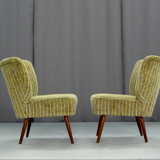 Pair of armchairs, velvet 1950