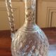 Carved crystal decanter 19th century