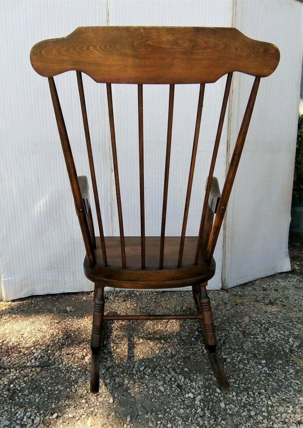 Rocking chair wooden armchair 1960