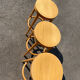 3 tabourets haut baumann