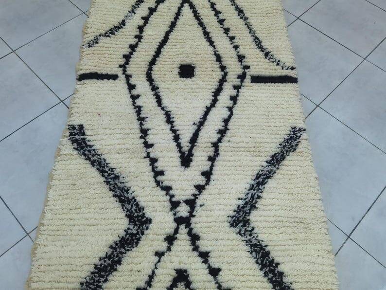 Berber beni mrirt hallway rug