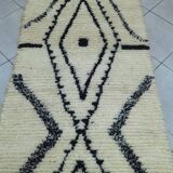 Berber beni mrirt hallway rug