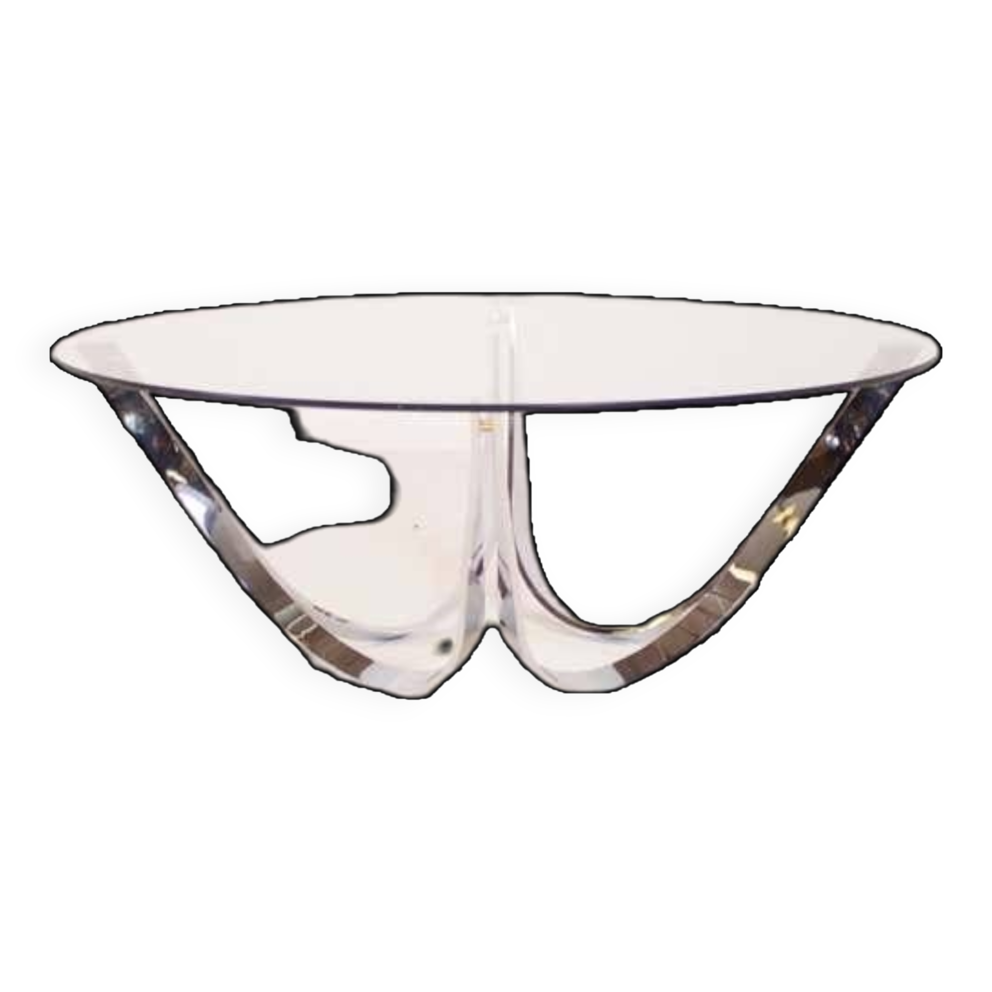 Sculptural Coffee Table Produced by Tri-Mark, 1970s
