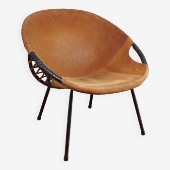 Lusch & Co circle armchair in leather