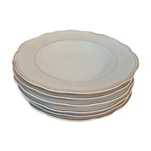 Service porcelaine décor filet