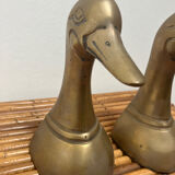 Brass Duck bookends