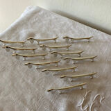 12 vintage dachshund knife holders