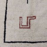 Handmade wool Berber rug 245 X 145 CM