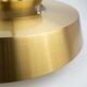 Danish vintage brass pendant lamp by Jo Hammerborg, Fog og Mørup, 1963