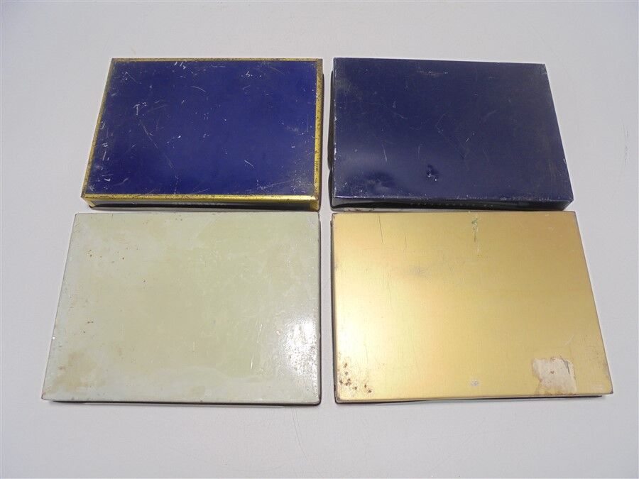 Set of 4 old cigarette boxes