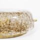 Petite brass and Murano glass flush mount light by Hillebrand