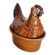 Terrine poule vintage, glazed earthenware baking dish