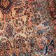 Handmade antique Persian Sarouk rug 3.4' x 5.3' (103cm x 161cm) 1920s -1B699