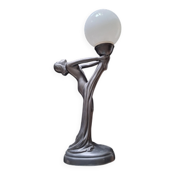 Retro woman lamp