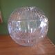 Vase boule en cristal taillé (