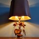Lampe de table italienne en métal dorée, style Hollywood Regency, 1970