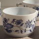 Arcopal vintage blue flowers 6 coffee cups pattern blue flowers