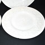 Wedgwood set of 5 Patrician garland England moulded earthenware plates 26.5 cm
