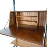 Vintage wall unit with two desks by Louis van Teeffelen for Wébé, 1950s