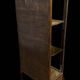 Display cabinet with 3 glass sides in Louis XV style made of mahogany and gilded bronze.