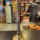 Paire de lampes anciennes en bronze et acier