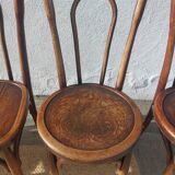 Lot de 5 chaises bistrot Buchon en bois courbé