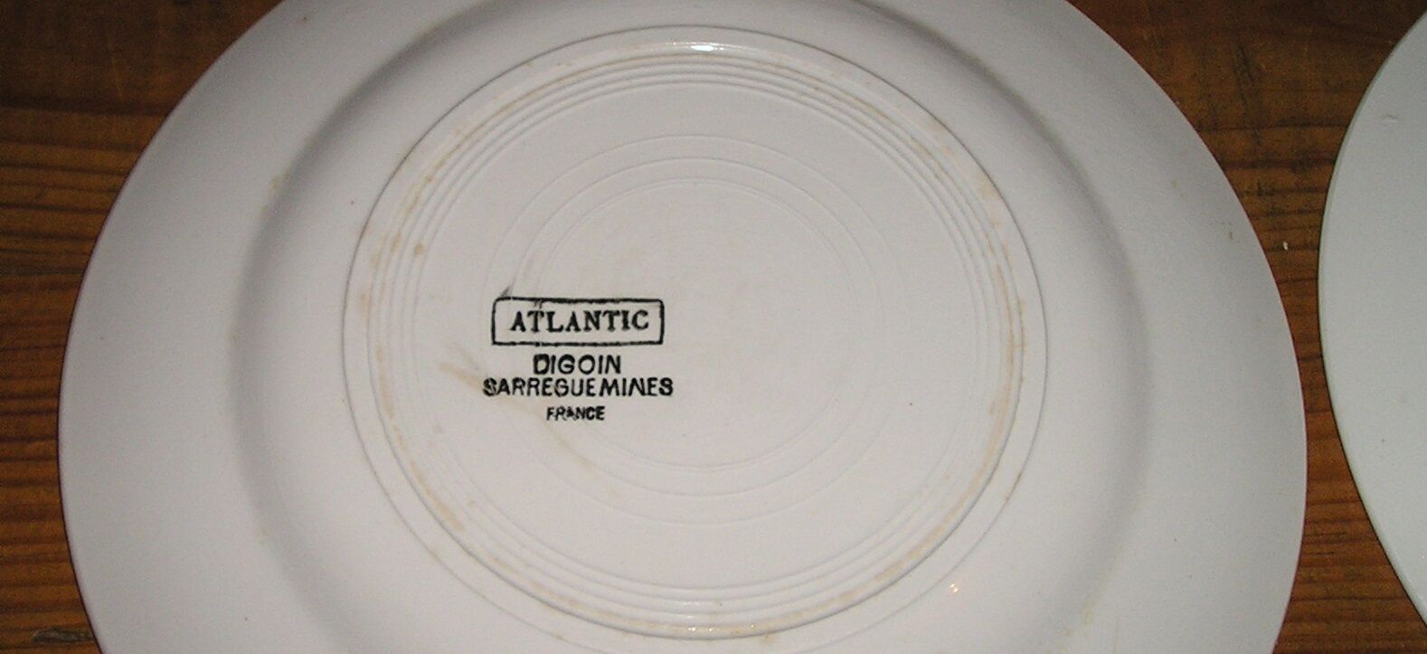 Lot of 8 plates flat and hollow earthenware to décor floral 60s/70s Digoin Sarreguemines